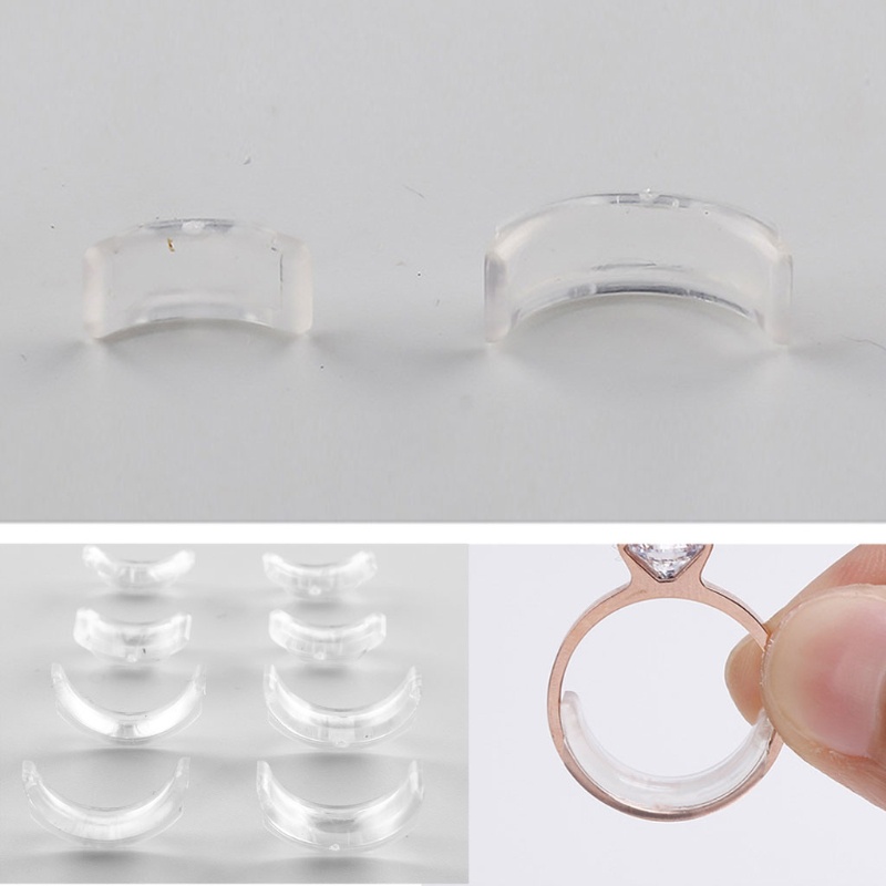 AUTU 8Pieces/Set Clear Invisible Ring Guard Spring Telephone Line