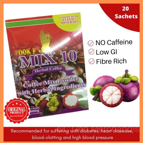 Dok F. Mix 10 Herbal Coffee With Fulvic Minerals Anti Oxidants 400g