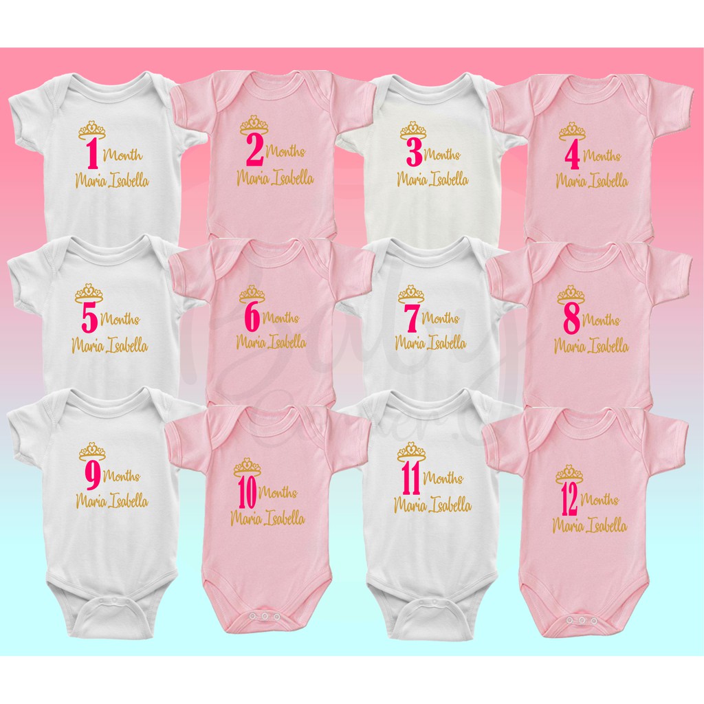 Milestone Newborn shops Onsie