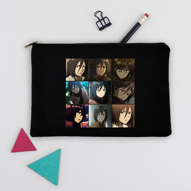 Anime Attack On Titan Pen Bag Multifunctional Waterproof Pencil