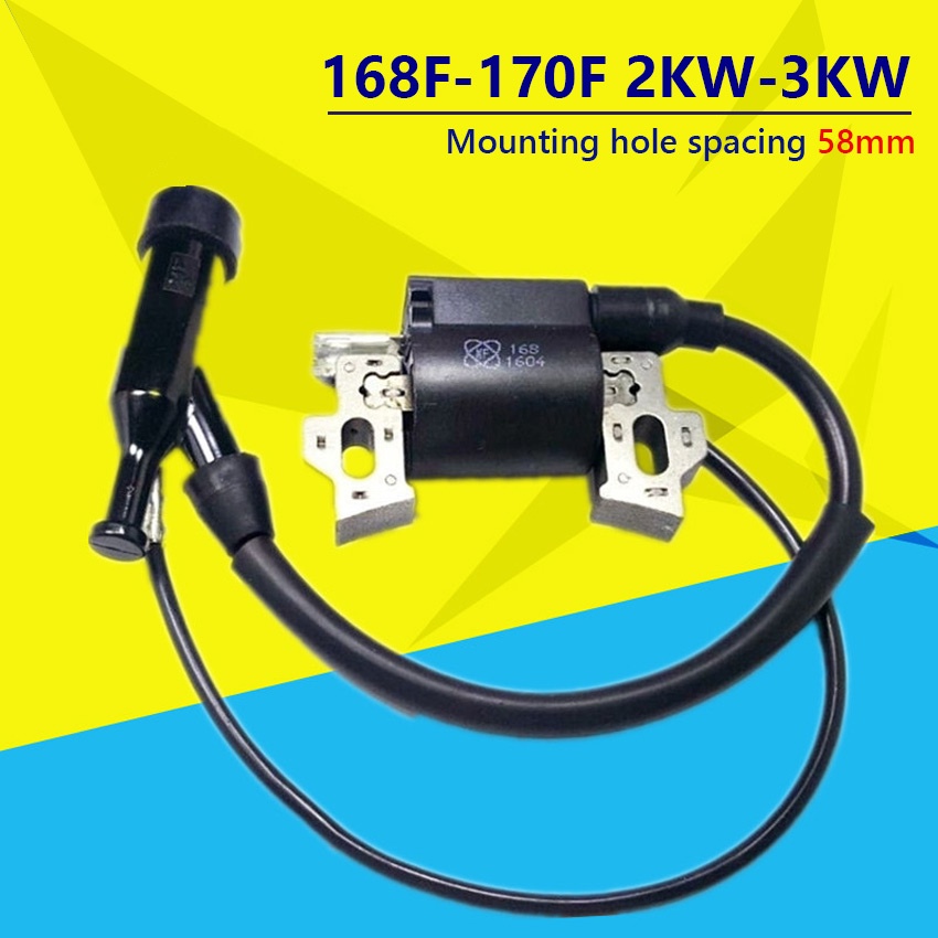 Ignition Coil Generator Parts Fits for 168F170F 2KW/3KW Gasoline