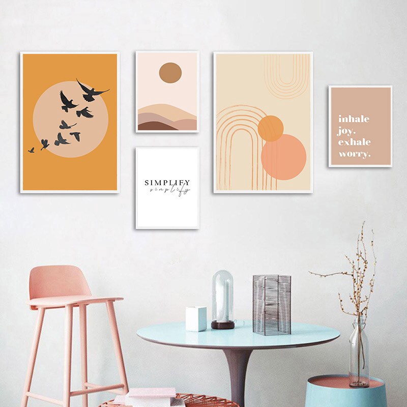 boho-line-drawing-abstract-canvas-painting-nordic-poster-prints