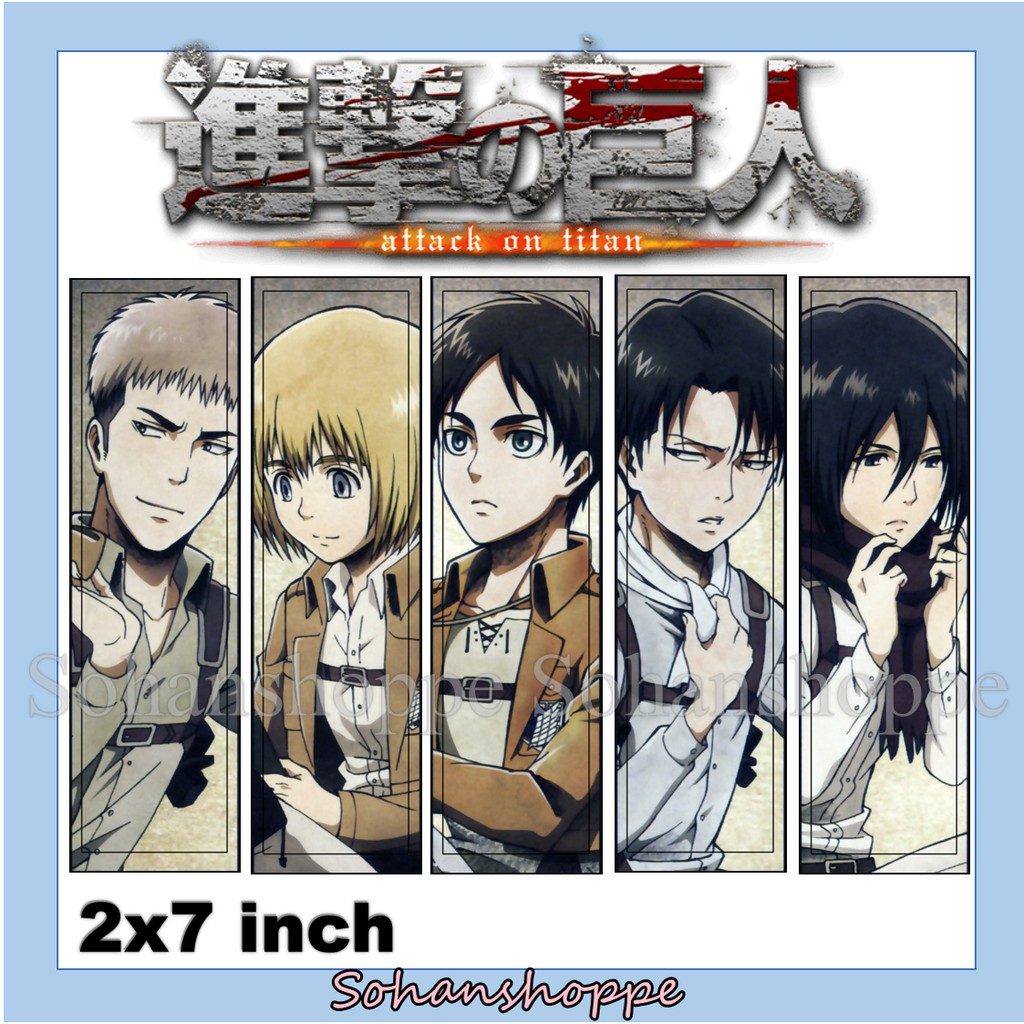 Attack on Titan Bookmark - AOT Shingeki no Kyojin - Scout Corps – K-Minded