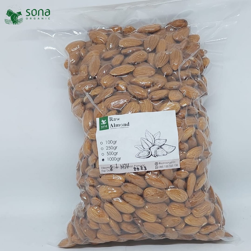 Raw Whole Almonds 1kg - Raw Whole Almonds - Whole Almonds - Sona ...