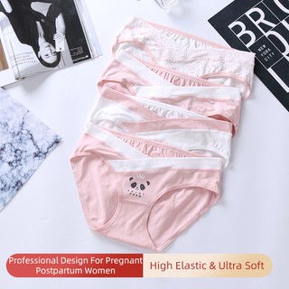 Low Waist Criss-Cross Cotton Women Pregnancy Panties Under The Bump  Postpartum Briefs Maternity Underwear