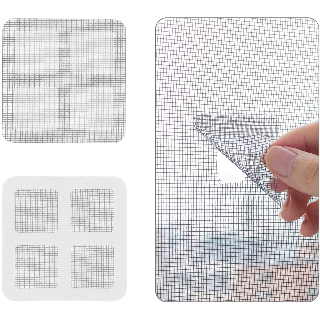 Window Screen Repair Patch Set Self Adhesive Waterproof Fiberglass ...