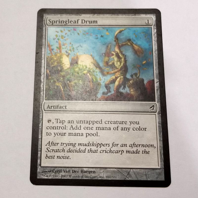 MTG Card SPRINGLEAF DRUM Magic the Gathering Trading Card Game ...