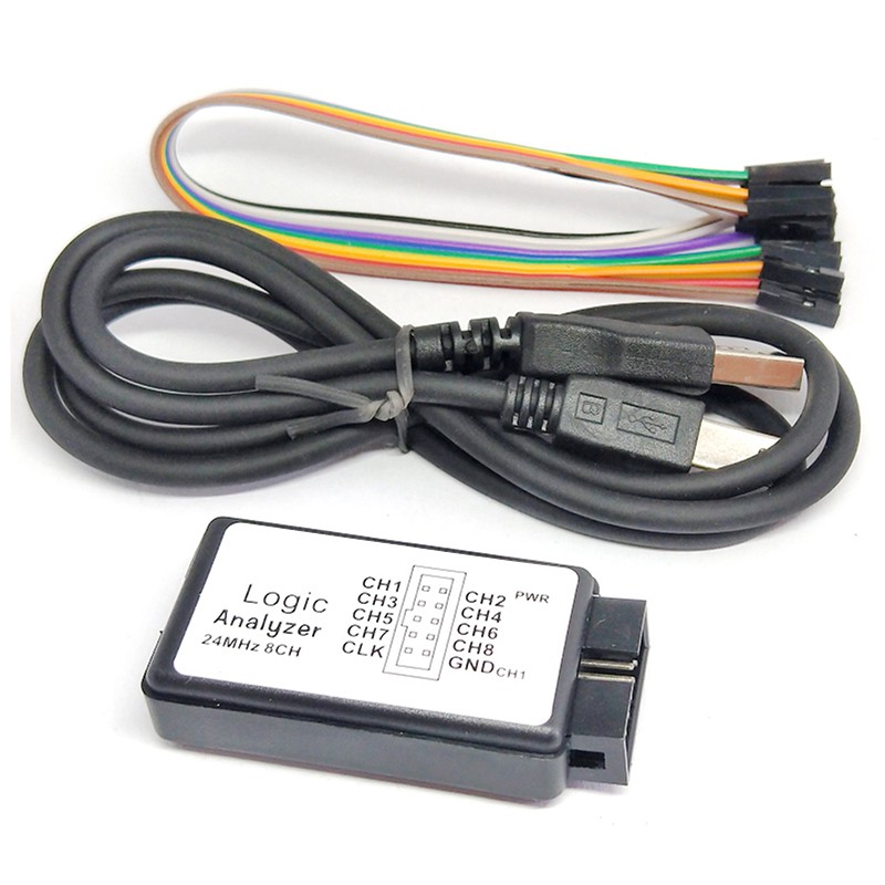 USB logic analyzer 24MHz 8-channel 24M/s logic analyzer debugger logic ...
