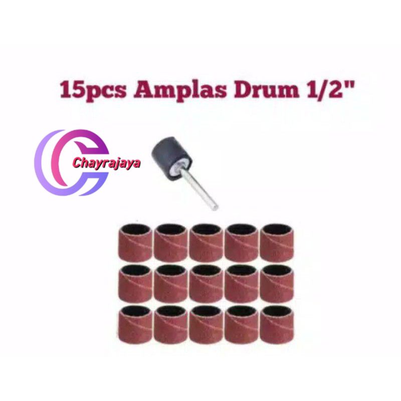 Sandpaper Drum Sandpaper 1/2" Mini Grinder Dremel Sanding Band Drum Set