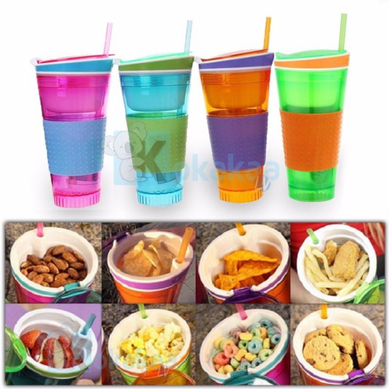 Snackeez 2 in 1/ drinking bottle Multifunctional drinking and snack ...