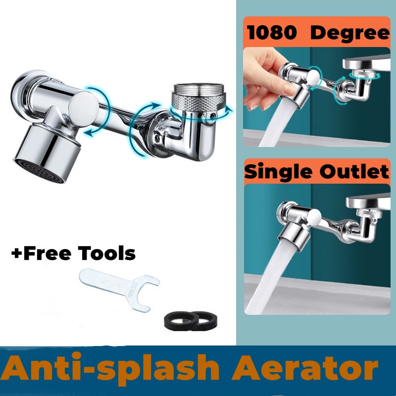 Faucet Aerator 360 Degree 22mm Female Chrome Brass Water Saving With ABS Filter For Kitchen/Bathroom Faucet - View #6