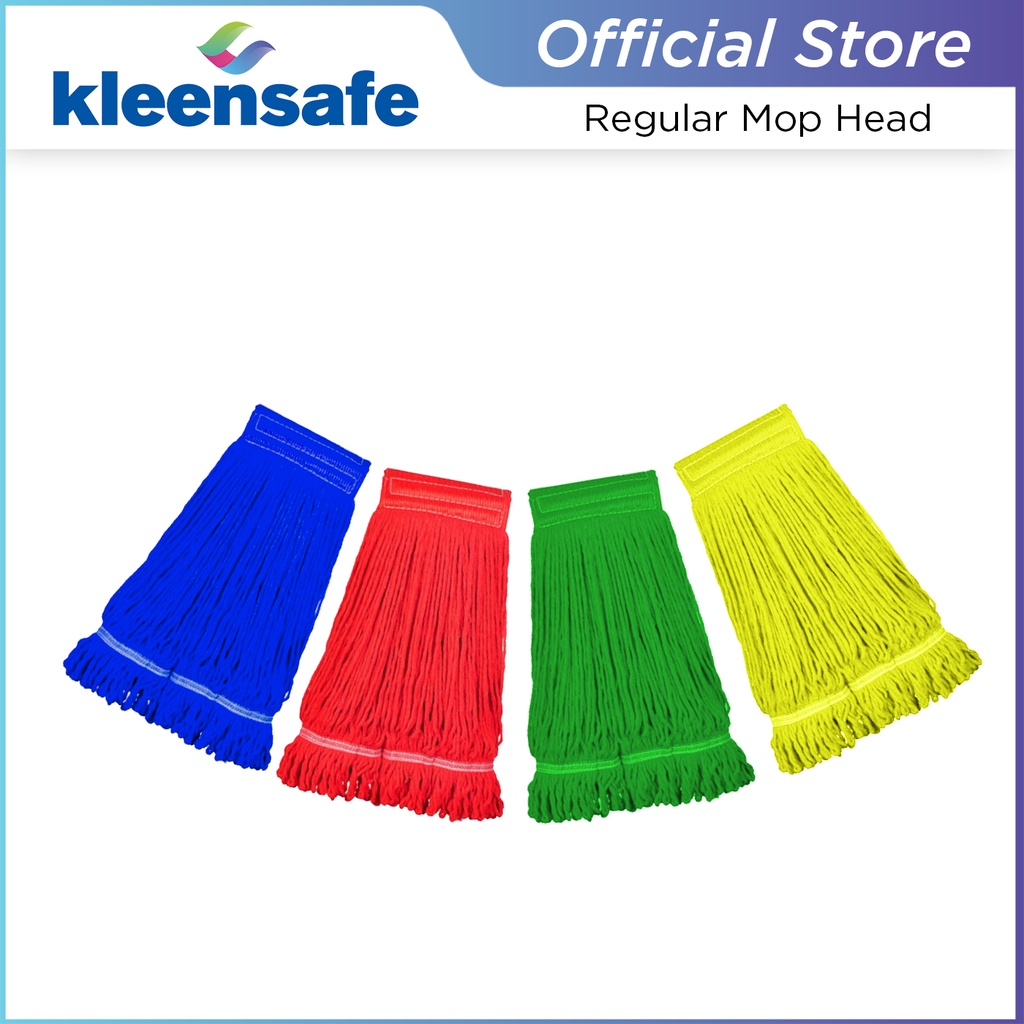 Kleensafe Mop Head 450g Colored Wideband Tube Loopends Mop Head