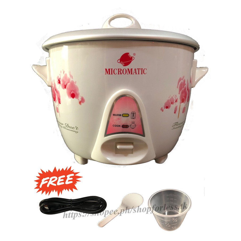 MICROMATIC RICE COOKER 1.0L 5 cups Shopee Philippines