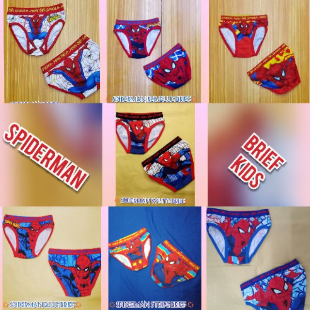 Sale! Spiderman Character Brief for Kids underwear for boys Cotton