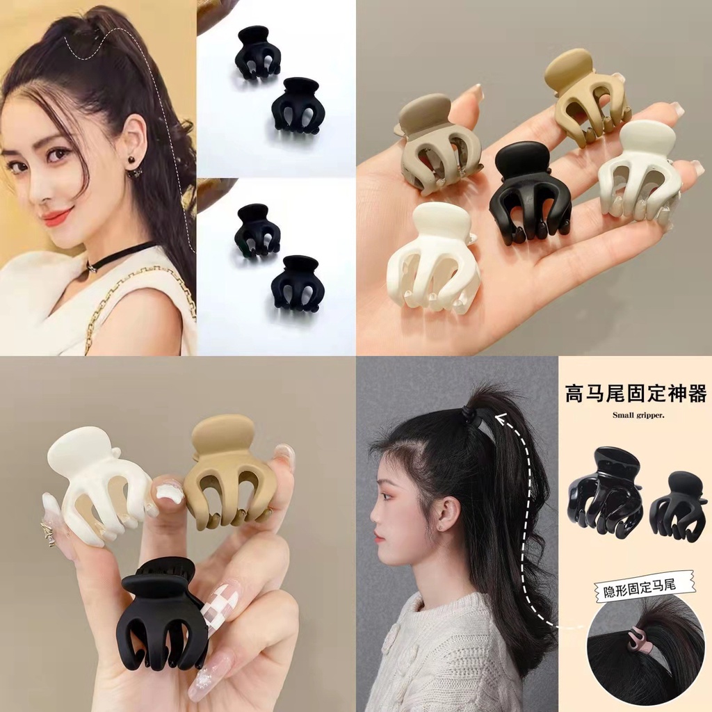 2022 High Ponytail Fixing Handy Tool Back Head Shark Clip | Shopee ...