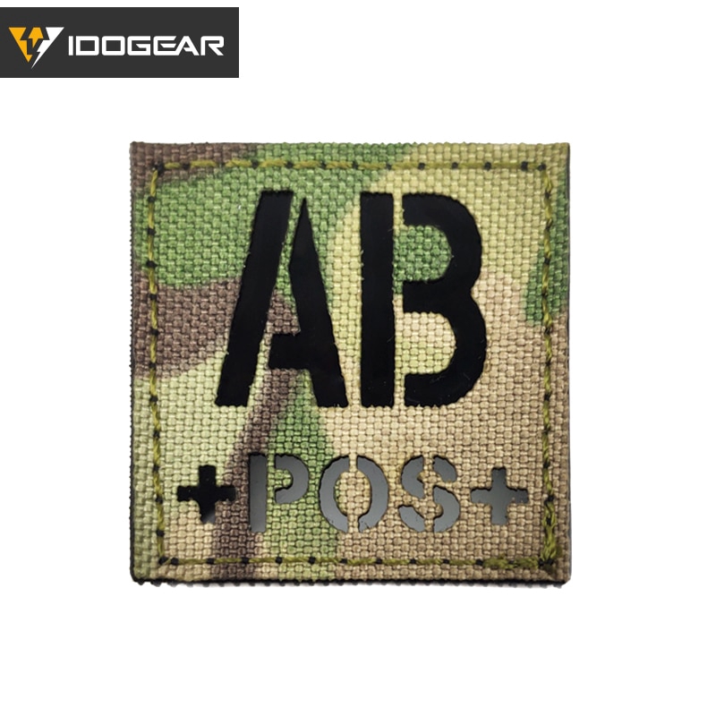 IDOGEAR Tactical Blood Morale Patch Square Badges IR Patch Tactical ...