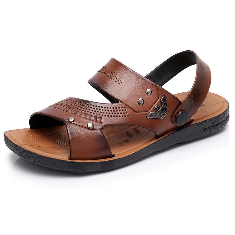 Sandals for Men New Beach Shoes Fashion Korean Trend Dual Use Summer ...