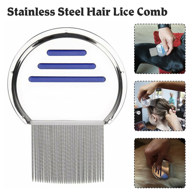 Nit Free Terminator Lice Comb Stainless Steel Louse and Nit Comb for