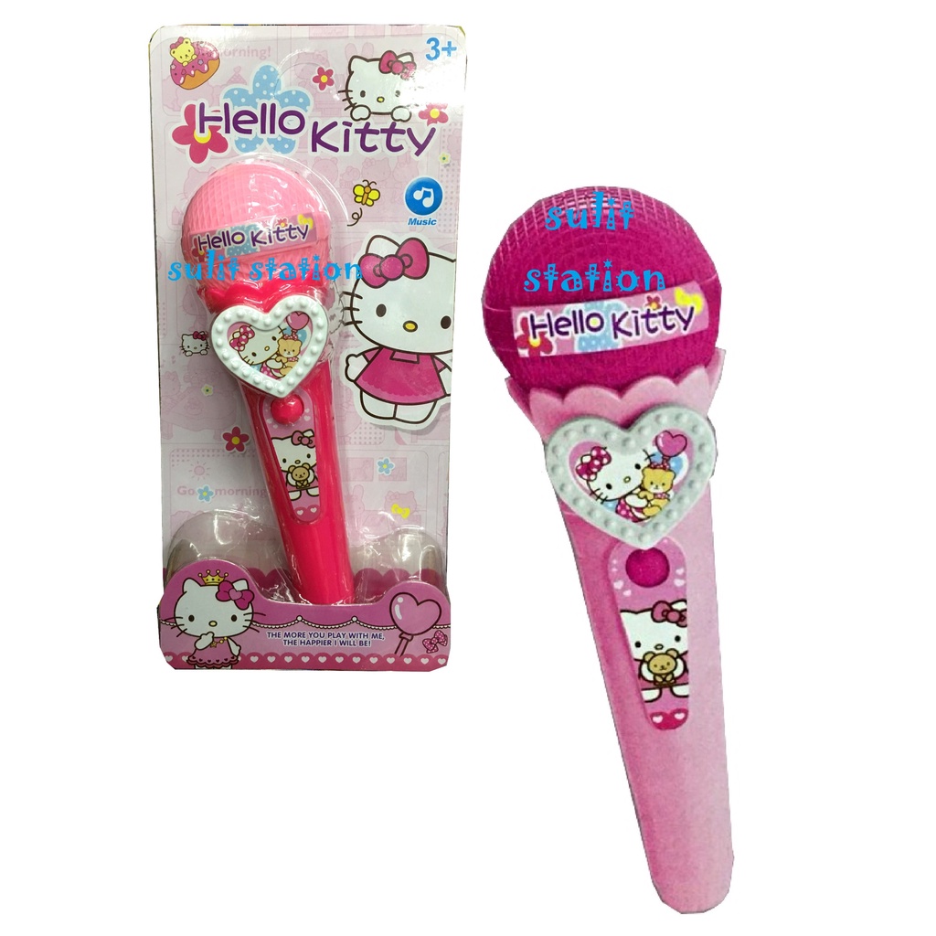 HELLO KITTY BATTERY OPERATED MUSICAL MIC MICROPHONE TOYS | Shopee ...