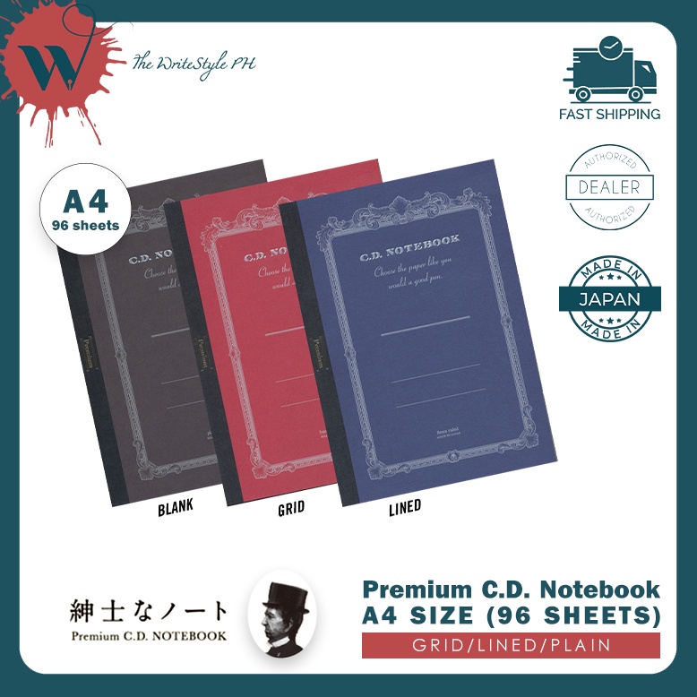 Premium C.D. Notebook A4 (96 sheets) | Shopee Philippines