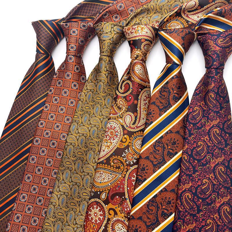 Men's Necktie Woven Natural Gradient Gold Bronze ~ Camel  Unique Pattern Tie -Men's Neck Ties - Mens Dress Tie - Trendy Mens Ties