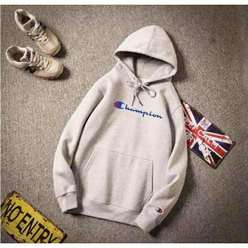 Champion grey hotsell hoodie price