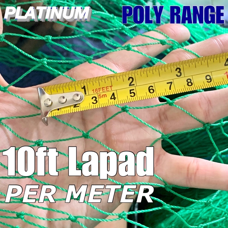 10ft Height  MEGA Polynet, Lambat, Range Net, Fish net, Poultry