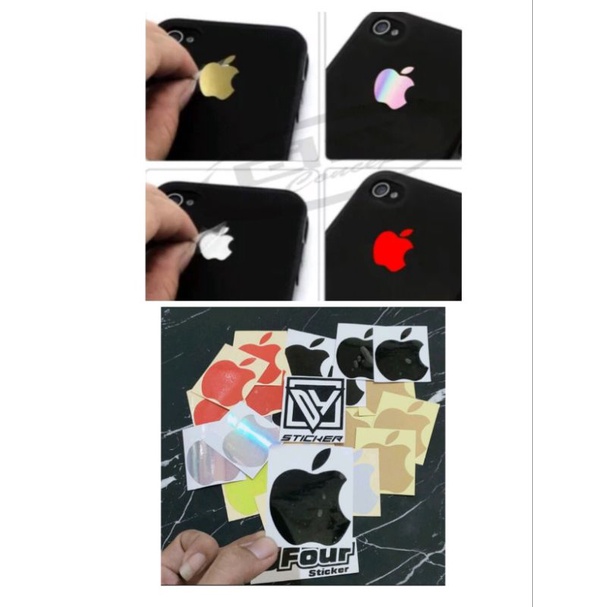 Sticker LOGO Apple IPHONE STICKER HP LAPTOP Motorcycle Car CUTTING ...