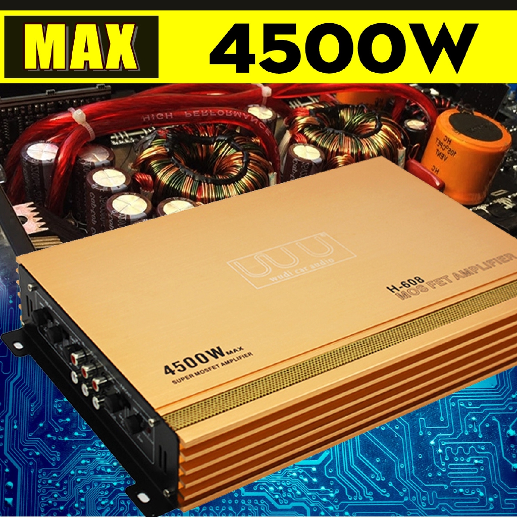 4 Channel 4500w High Power Car Amplifier Stereo Surround Sound Fidelity