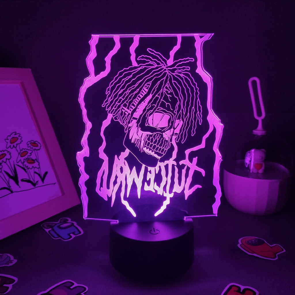Juice WRLD RIP Hip Hop Lava Lamp Singer Celebrity Souvenir LED RGB