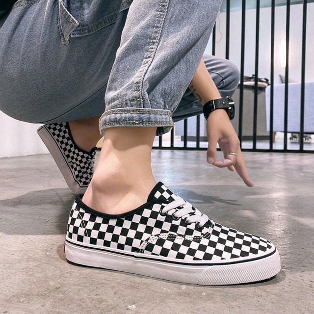 Checkered vans outlet girls