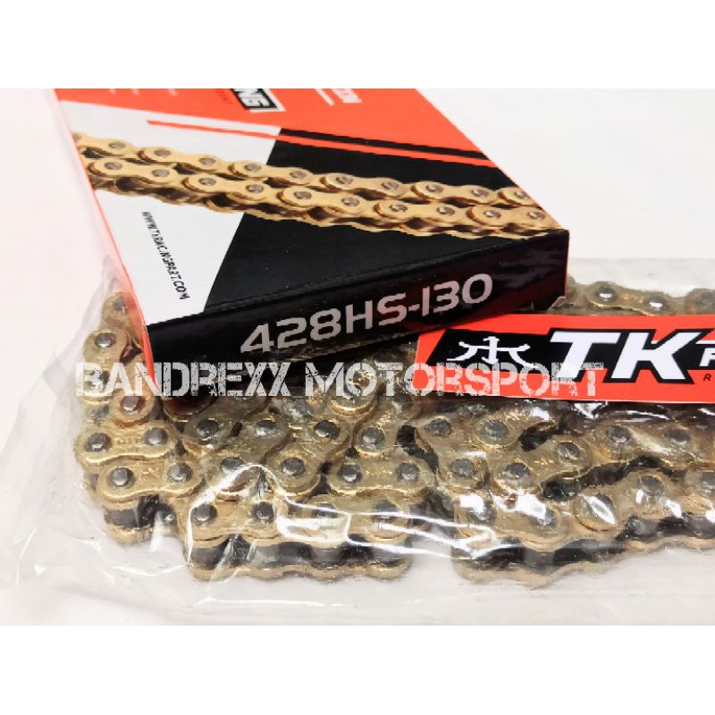 Original TK Racing Chain 428 HS-130 L Gold. | Shopee Philippines