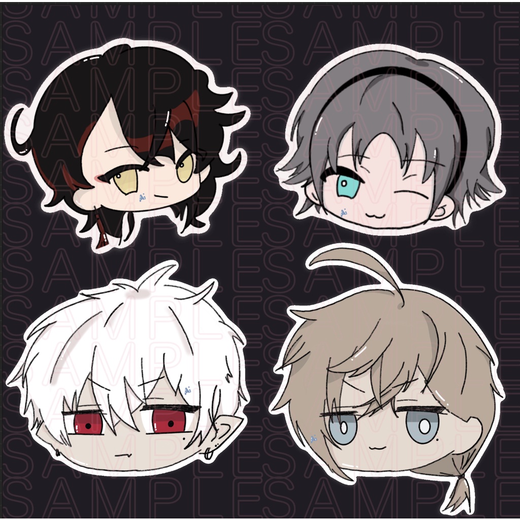 NIJISANJI Sticker : Mini Vox , Mini Mysta , Mini Kuzuha & Mini Kanae (1 ...