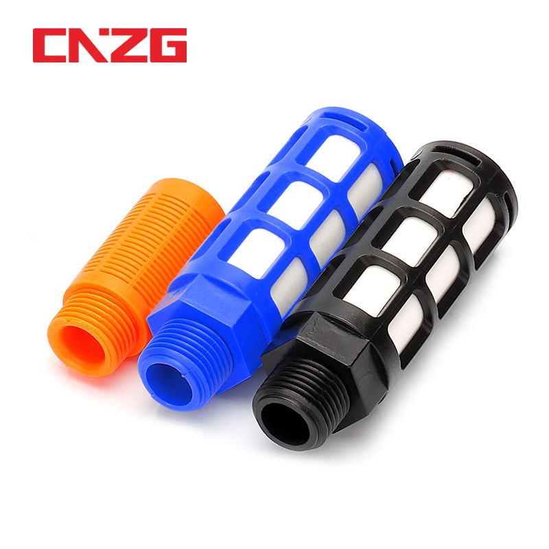 CNZG Pneumatic Exhaust Muffler 1/8" 1/4" 3/8" 1/2" Hair Compressor