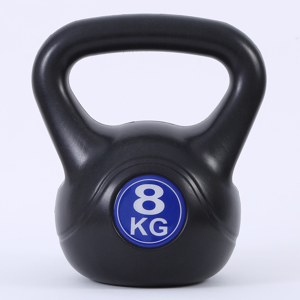 8Kg PVC Plastic Kettlebell Fitness Kettlebell Gym Home Equipment Yoga