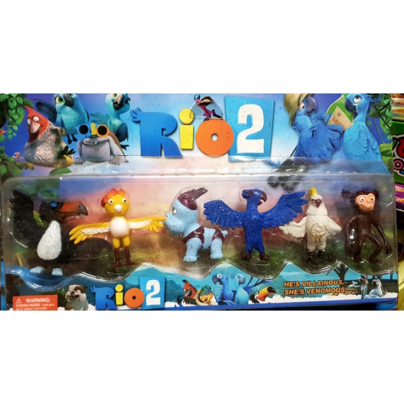 Rio 2 Toy figure 6pcs/pack | Shopee Philippines