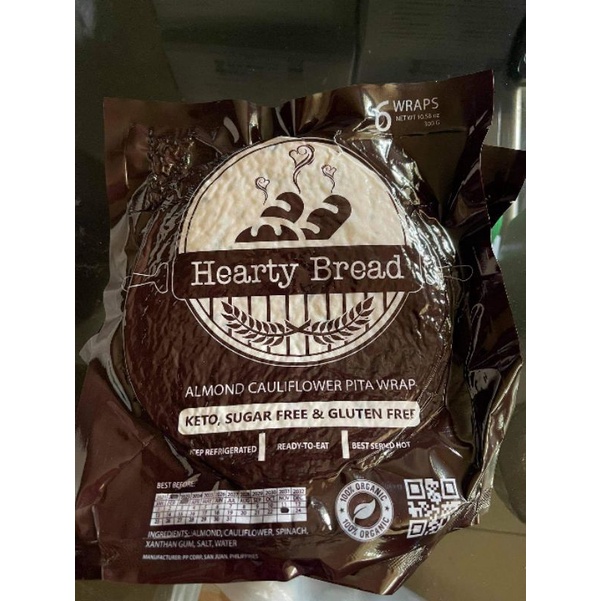 Hearty Bread Pita Almond Cauli pita Wraps Shopee Philippines