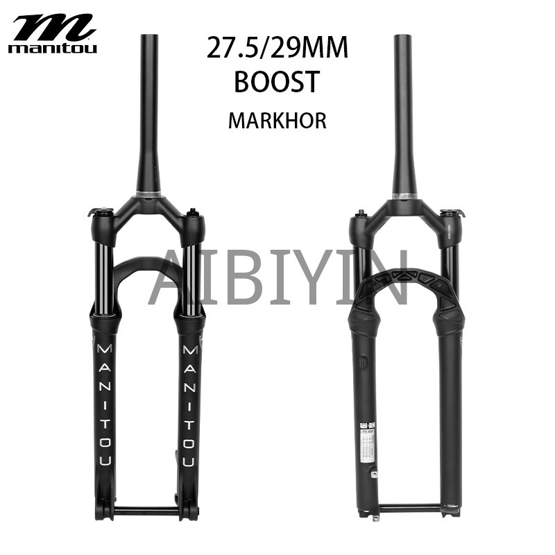 IN STOCK Manitou MARKHOR Bicycle Fork 27.5inch 29er Stroke 100mm 110x15mm BOOST Mountain Bike Fork Suspension Pneumatic Fork Remote Locking Fork