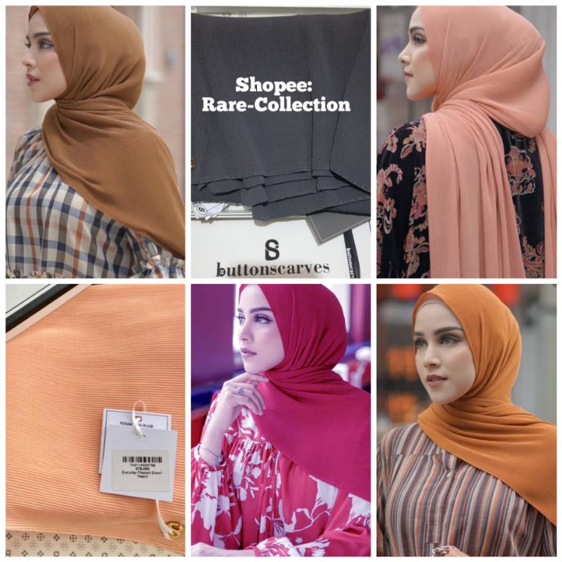 pleated shawl buttonscarves