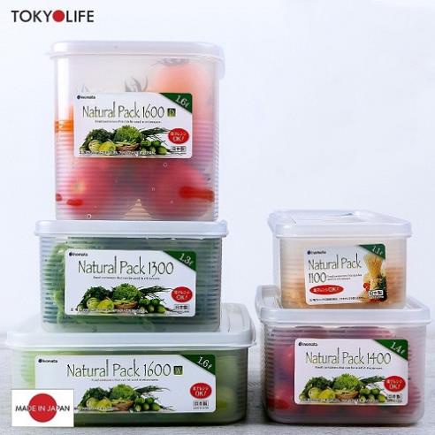 TOKYOLIFE Natural Pack 1300 rectangular food container | Shopee Philippines