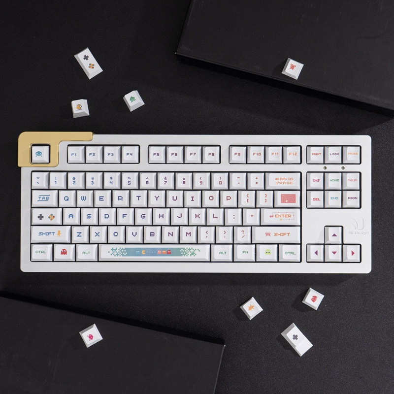 Gmk Pac-Man 134 Keys Cherry Profile Pbt Keycap Dye-Sub English Custom ...
