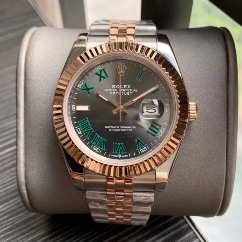 Datejust wimbledon shop rose gold