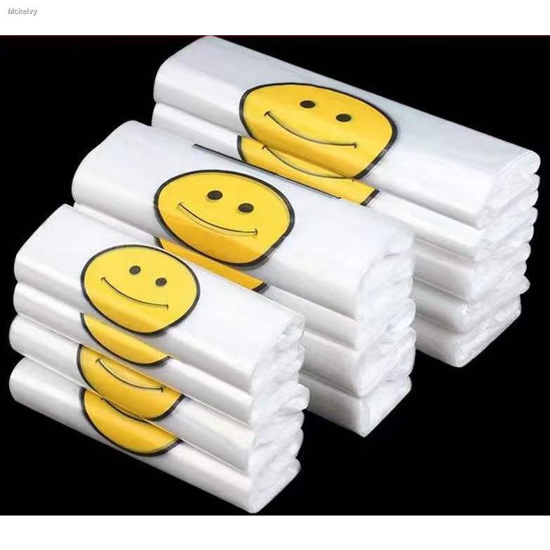 Smiley Thank you Plastic Bag Printed Plastic(Transparent) | Shopee ...