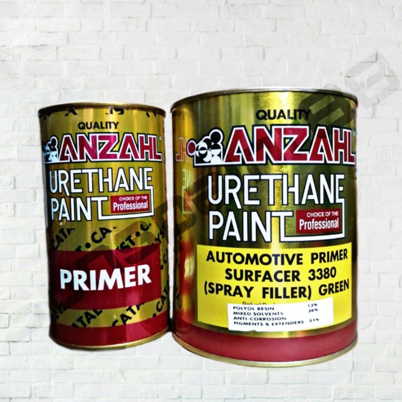 Anzahl Urethane Paint Primer Surfacer 3380 Spray Filler Green (1L