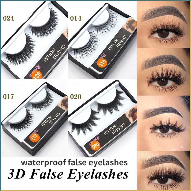 waterproof false eyelashes, long and natural false eyelashes, beauty