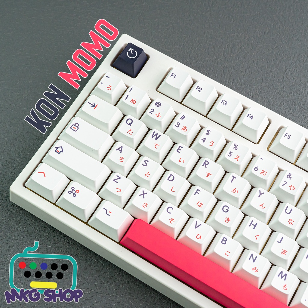 Kon Momo keycap set - PBT thermal printing dyesub - beautiful and cheap ...