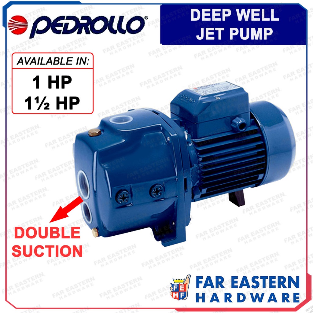 PEDROLLO Electric Deep Well Water Pump Double Suction Shopee Philippines