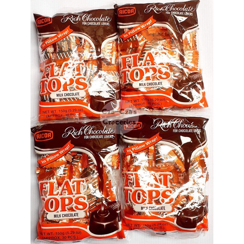 Flat Tops Milk Chocolate Approx. 30pcs