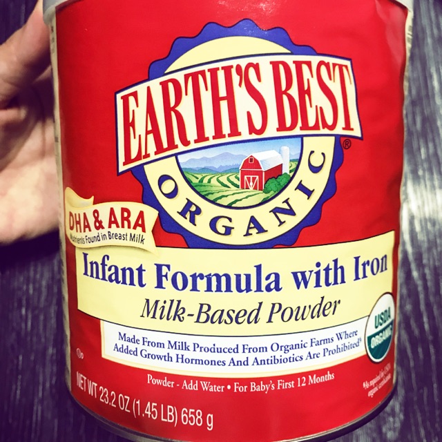 Earth's best organic infant best sale powder formula with iron