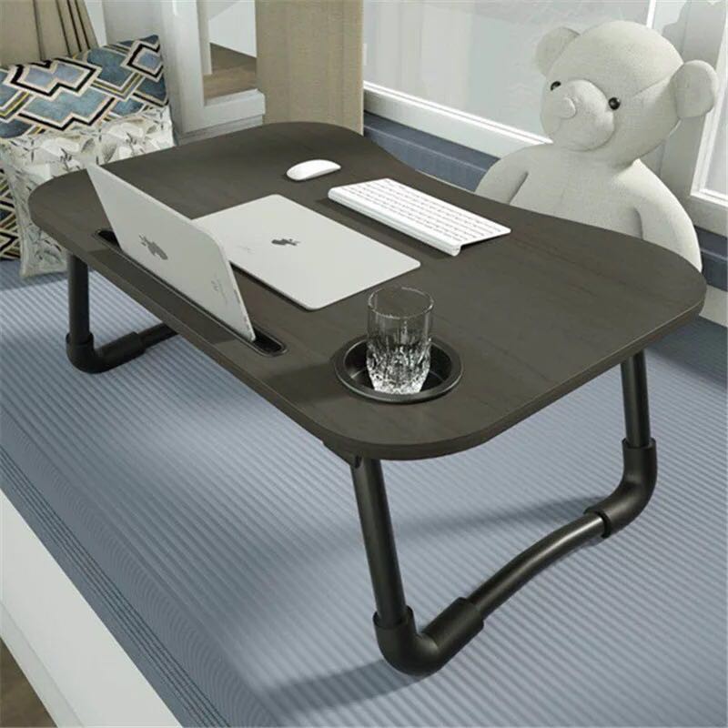 Foldable Laptop Table50x30cm Portable Breakfast Serving Bed Tray Height ...